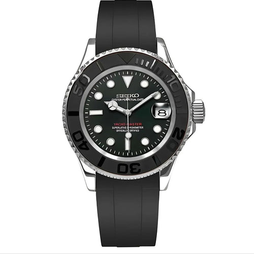 Chrono Craft - Seikomaster | Black - Yacht Master inspired Custom Seiko Mod
