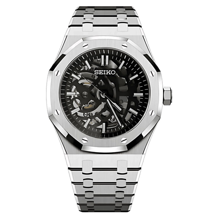 Chrono Craft - Seikoak | Black, Open Work Custom Seiko Mod