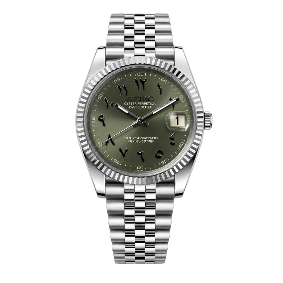 Seikojust | Olive green (Arabic Dial)
