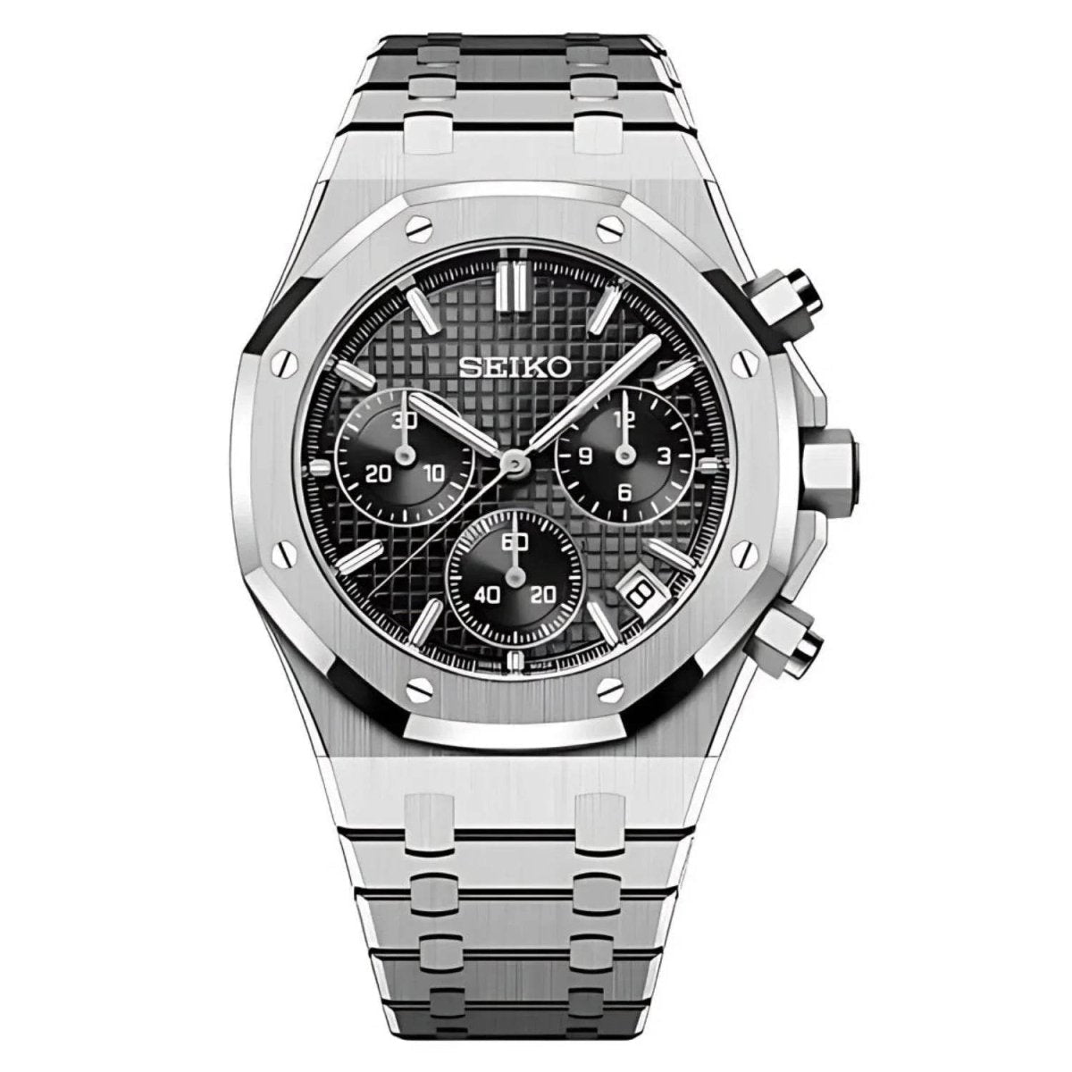 Seikoak | Black-Chronograph