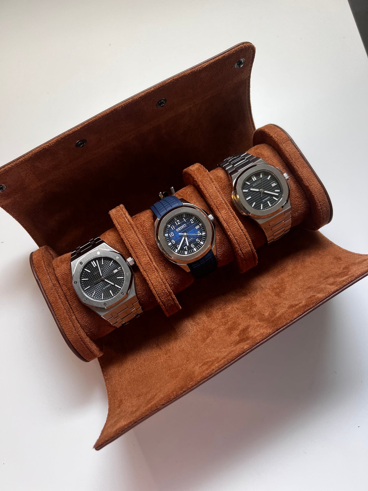 Chrono Craft Premium leather watch roll