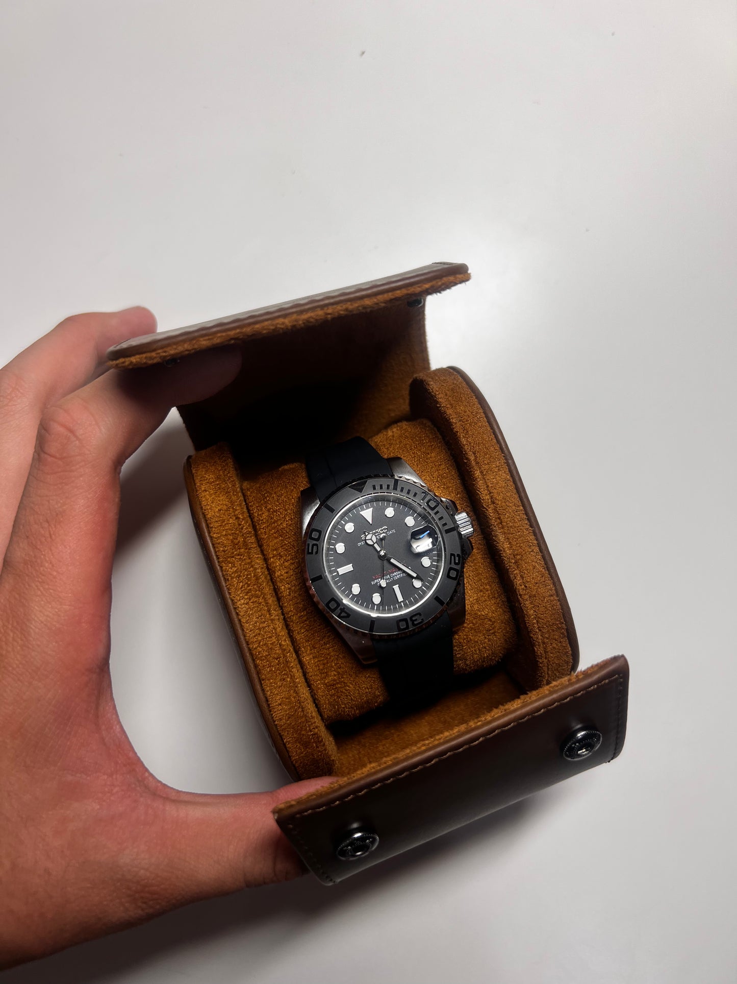 Chrono Craft Premium Leather Watch Roll