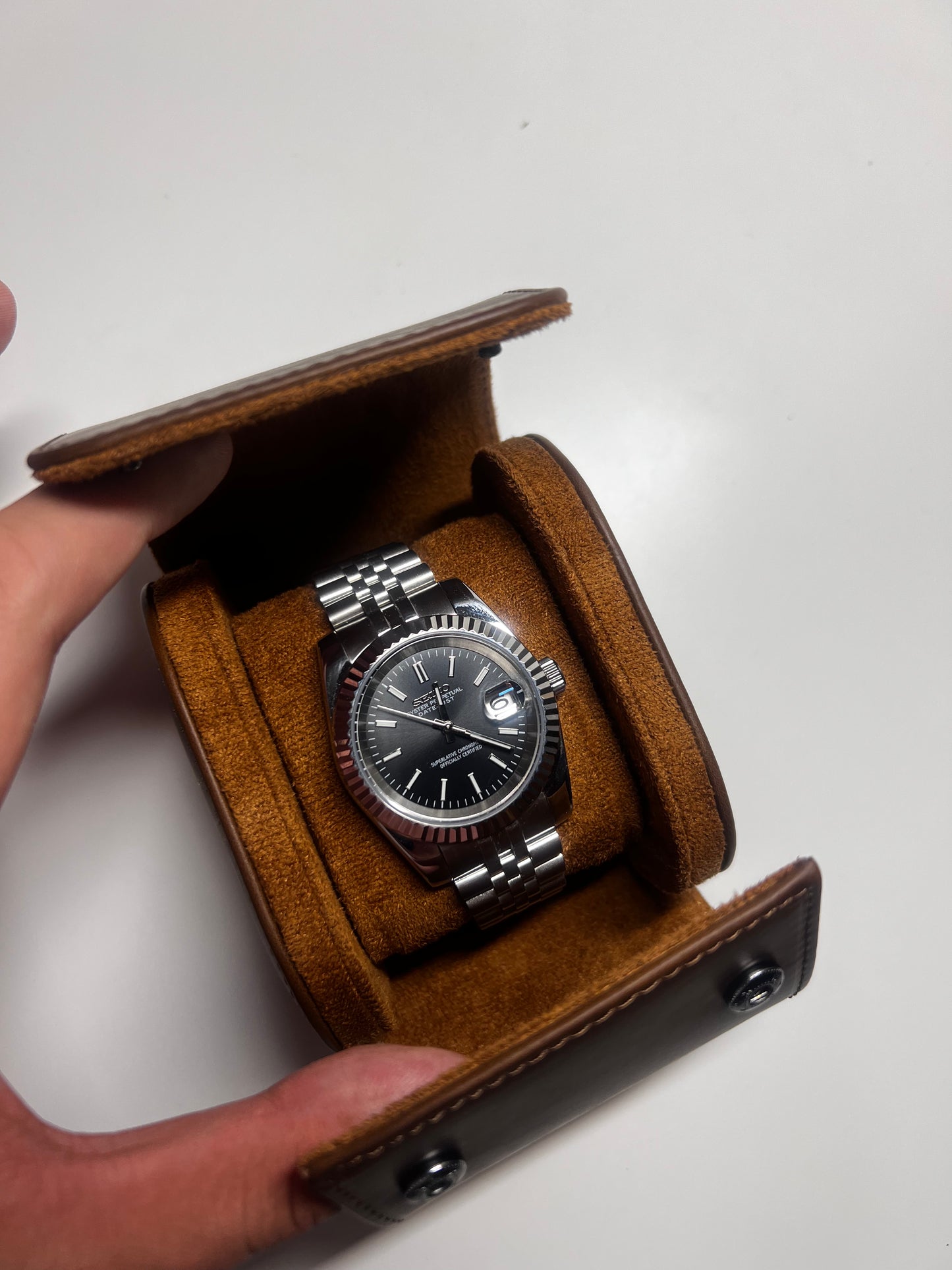 Chrono Craft Premium Leather Watch Roll